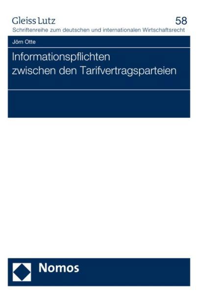 Cover for Otte · Informationspflichten zwischen den (Book) (2017)
