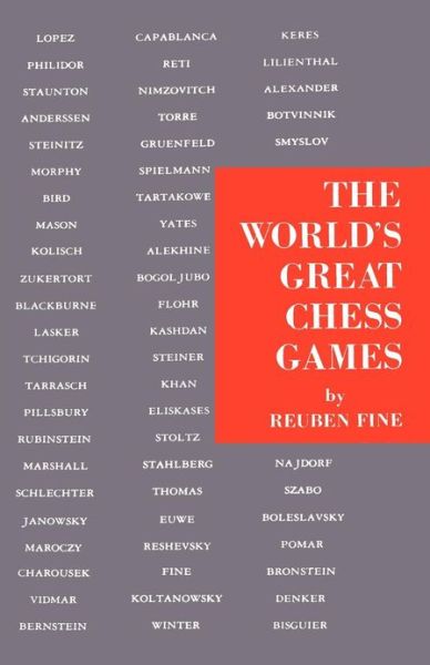 Cover for Reuben Fine · The World's Great Chess Games (Paperback Book) (2012)