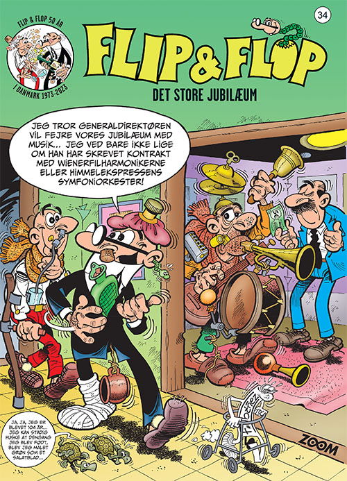 Cover for F. Ibáñez · Flip &amp; Flop: Flip &amp; Flop 34: Det store jubilæum (Poketbok) [1:a utgåva] (2023)