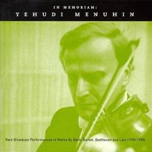 Cover for Menuhin / Bach / Bartok / Beethoven / Lalo · In Memoriam (CD) (2000)