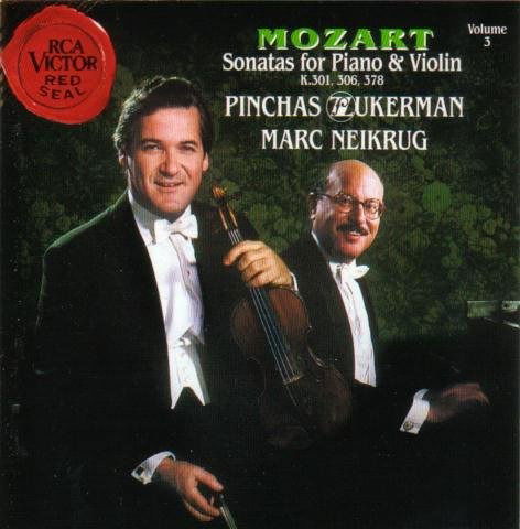 Sonatas for Piano & Violin K 301, 306, 378 - Zukerman Pinchas / Neikrug Marc - Music - RCA VICTOR RED SEAL - 0035626074326 - September 19, 1991