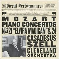 Cover for Mozart / Casadesus / Szell / Cleveland Orchestra · Piano Concerti 21 &amp; 24 (CD) (1987)