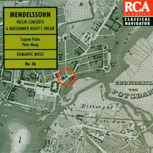 Cover for Saunders A. / Vanni H. / Boston Symphony Orchestra &amp; Chorus / Leinsdorf E. / Fador E. / New Philharm · A Midsummer Night's Dream (Incidental Music) / Violin Concerto Op. 64 (CD) (1995)