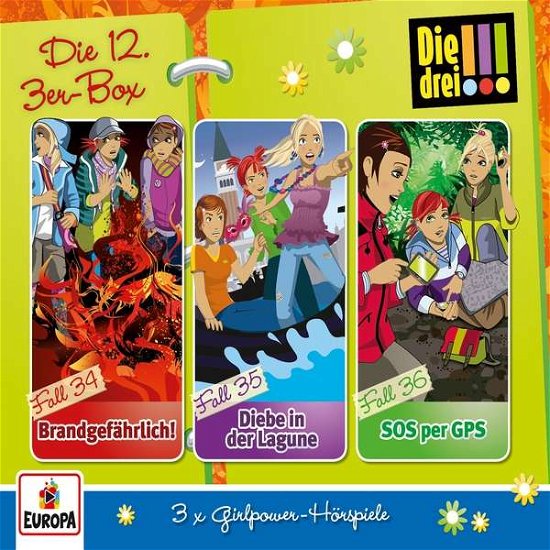 Cover for Die Drei !!! · Die 12.3er-box (Folgen 34-36) (CD) (2018)