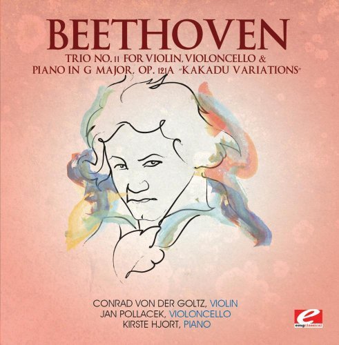 Cover for Beethoven · Trio 11 Violin Violoncello Piano In G Major (CD) [EP edition] (2013)