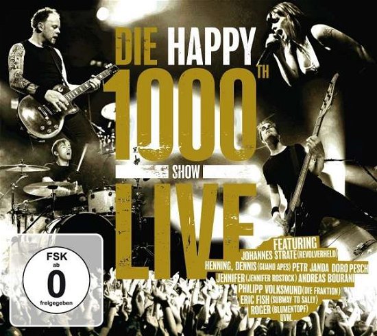 Cover for Die Happy · 1000th Show Live (CD/DVD) (2012)