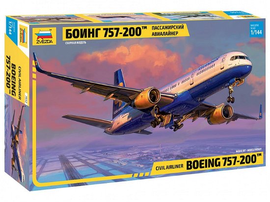 Cover for Zvezda · Zvezda - 1/144 Boeing 757-200 (8/21) * (Legetøj)