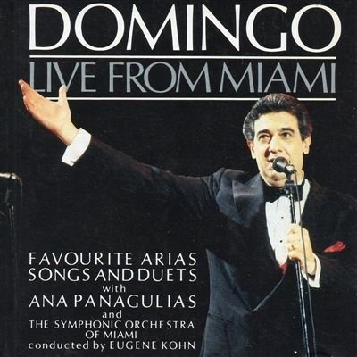 Cover for Placido Domingo  · Live From Miami (CD)