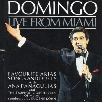 Cover for Placido Domingo  · Live From Miami (CD)