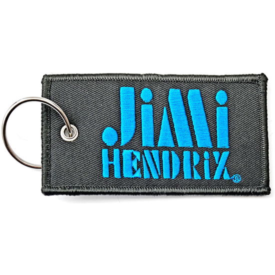 Jimi Hendrix Keychain: Stencil Logo (Double Sided Patch) - The Jimi Hendrix Experience - Marchandise -  - 5056368600326 - 