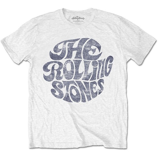 Cover for The Rolling Stones · The Rolling Stones Unisex T-Shirt: Vintage 70s Logo (T-shirt) [size XL] [White - Unisex edition]