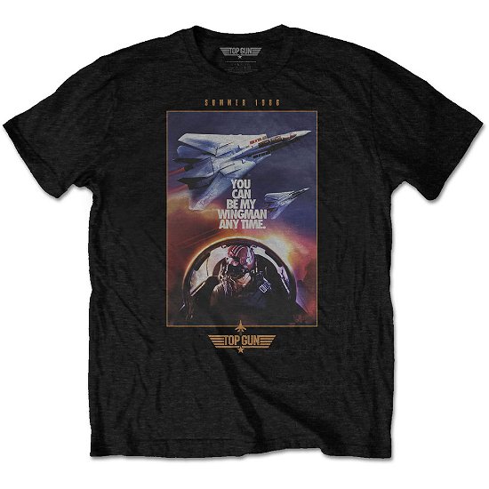 Cover for Top Gun · Top Gun Unisex T-Shirt: Wingman Poster (T-shirt) [size M] [Black - Unisex edition]