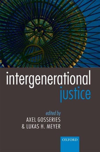 Cover for Axel Gosseries · Intergenerational Justice (Taschenbuch) (2012)