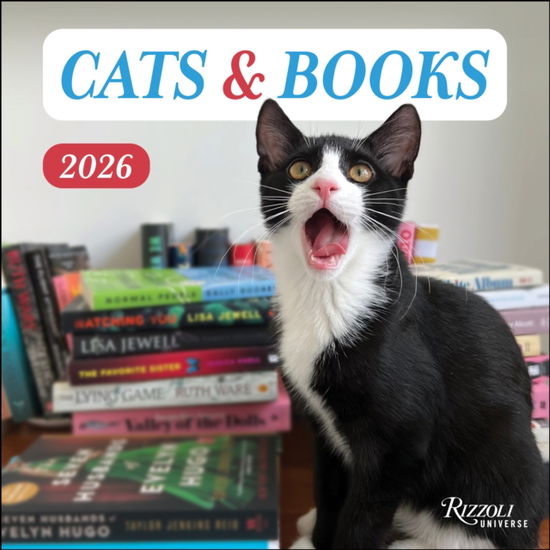 Cover for Rizzoli Universe · Cats and Books 2026 Wall Calendar (Calendar) (2025)