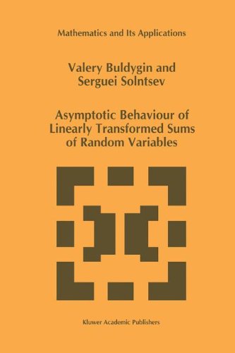 Cover for Valery Buldygin · Asymptotic Behaviour of Linearly Transformed Sums of Random Variables - Mathematics and Its Applications (Hardcover Book) (1997)