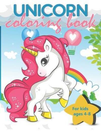 Cover for Zone365 Creative Journals · Unicorn Coloring Book For Kids Ages 4-8 (Taschenbuch) (2019)