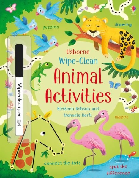 Wipe-Clean Animal Activities - Wipe-clean Activities - Kirsteen Robson - Books - Usborne Publishing Ltd - 9781474951326 - October 31, 2019