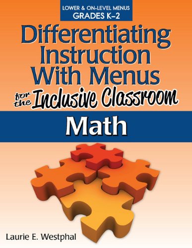 Cover for Laurie E. Westphal · Differentiating Instruction With Menus for the Inclusive Classroom: Math (Grades K-2) (Paperback Book) (2013)