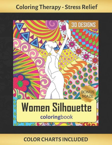 Cover for Inspired Colors · Women Silhouette Coloring Book (Paperback Book) (2019)