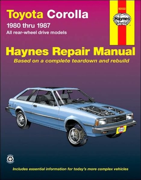 Cover for Ian Coomber · Toyota Corolla Rear-Wheel Drive (80 - 87) (Paperback Book) (1988)