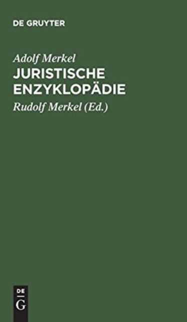 Cover for Adolf Merkel · Juristische Enzyklopadie (Hardcover Book) (2009)