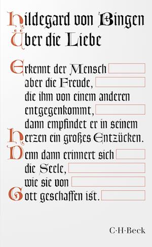 Cover for Hildegard von Bingen · Über die Liebe (Buch) (2025)