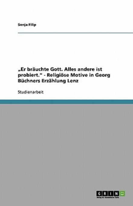 Er bräuchte Gott. Alles andere ist pro|0|13.07|13.99|9.81|25.00|EUR|18|028782368|1|G
|9783640109456|Schuster:Bewertung von Versicherungsunt|1|14.94|15.99|11.21|25.00|EUR|00|028782370|1|G||||1|3
|9783638956499|Schröder:&quot; digital bohemian&quot; -|0|6.5 - Sonja Filip - Books - GRIN Verlag - 9783640109326 - October 31, 2013