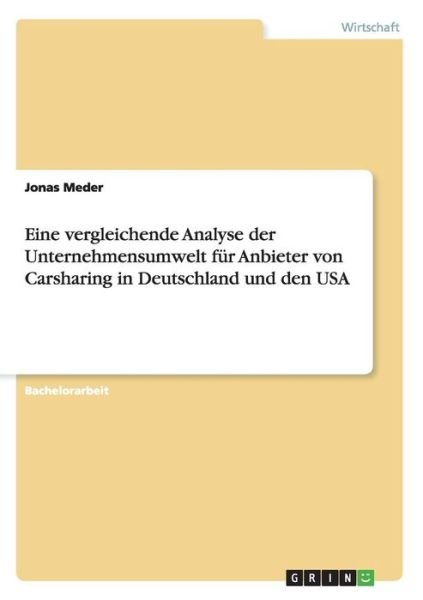 Cover for Meder · Eine vergleichende Analyse der Un (Book) (2015)