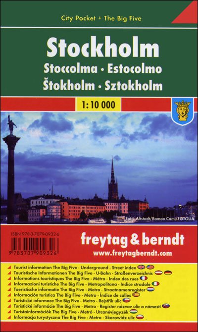 Cover for Freytag-berndt Und Artaria Kg · Stockholm City Pocket + the Big Five Waterproof 1:10 000 (Kort) (2018)