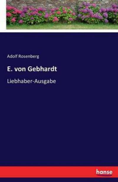 Cover for Rosenberg · E. von Gebhardt (Bok) (2016)