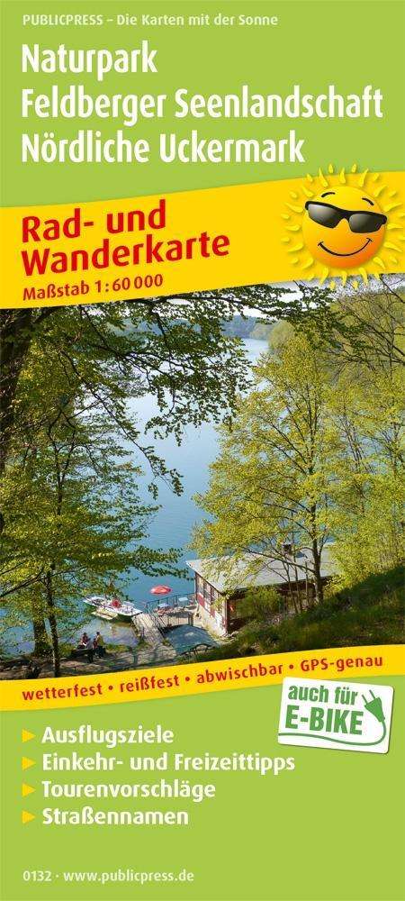 Cover for Feldberg Lake District Nature Park - Northern Uckermark, cycling and hiking map 1:60,000 (Map) (2020)