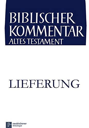 Cover for Walter Dietrich · Biblischer Kommentar Altes Testament - Ausgabe in Lieferungen (Paperback Book) (2007)