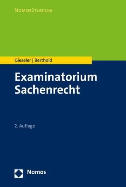 Cover for Gieseler · Examinatorium Sachenrecht (Buch) (2016)