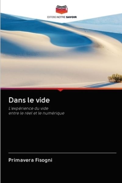 Cover for Fisogni · Dans le vide (Buch) (2020)