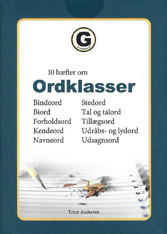 Cover for Trine Andersen · 10 hæfter om ordklasser (Sewn Spine Book) [1. wydanie] (2025)