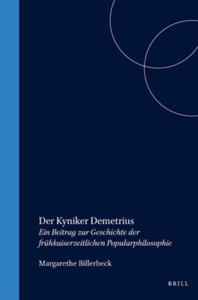 Cover for Margarethe Billerbeck · Der Kyniker Demetrius (Book) (1979)