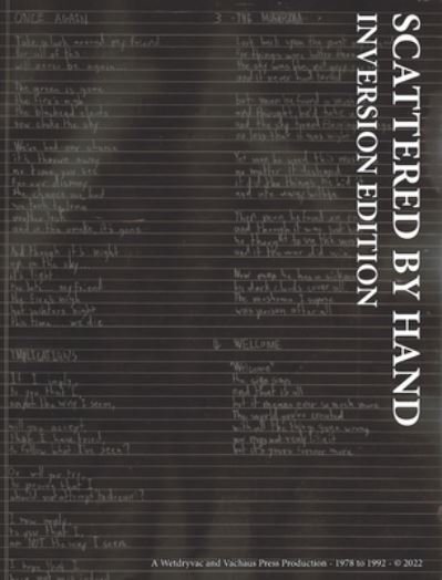 Cover for Wetdryvac · Scattered By Hand: Inversion Edition (Inbunden Bok) (2024)
