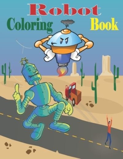 Cover for Tfatef Toura · Robot Coloring Book (Pocketbok) (2021)