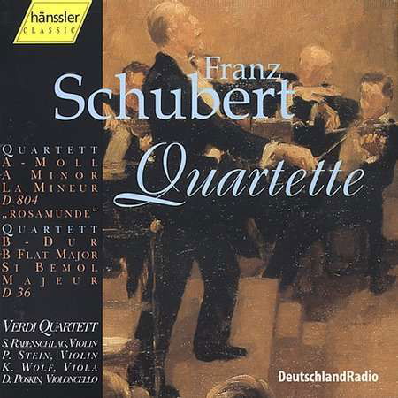 String Quartets D 804 Op 29 D 36 - Schubert / Verdi Quartett - Muziek - HAE - 0040888815327 - 23 mei 2000