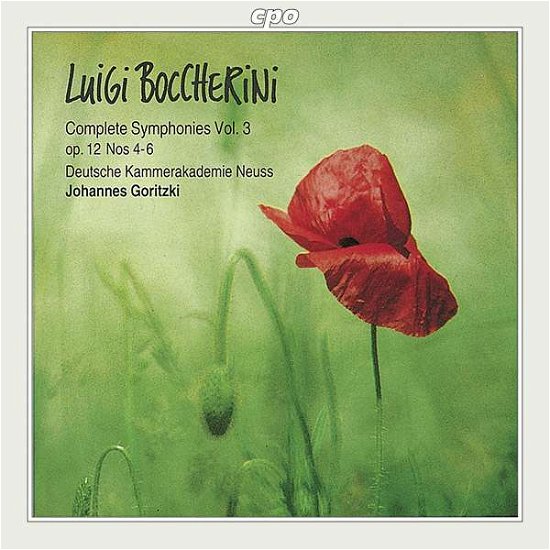 Cover for L. Boccherini · Complete Symphonies Vol.3 (CD) (1993)