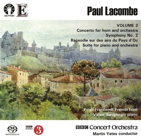 Cover for Bbc Concert Orchestra &amp; Martin Yates &amp; Peter Francomb &amp; Victor Sangiorgio · Paul Lacombe: Concerto For Horn And Orchestra / Symphony No. 2/Suite For Piano And Orchestra (CD) (2024)