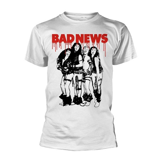 Cover for Bad News · Band (White) (T-shirt) [size L] [White edition] (2019)