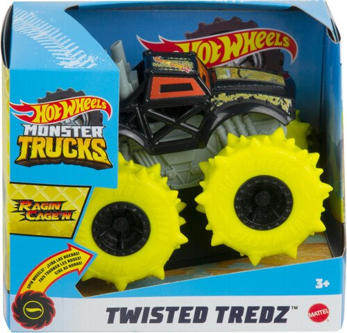 Mattel Hot Wheels Monster Trucks: Twisted Tredz 1:43 - Ragin Cage'n (gvk43) - Mattel - Merchandise - Hot Wheels - 0887961928327 - 1. november 2020