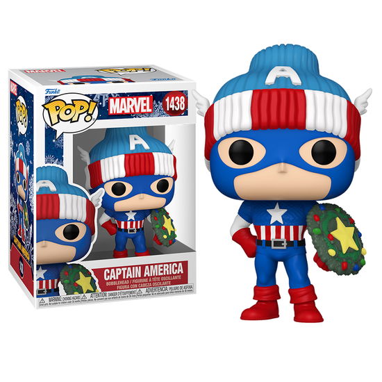 Pop Marvel Holiday S4 Capt. America - Pop Marvel Holiday - Produtos -  - 0889698800327 - 15 de outubro de 2024