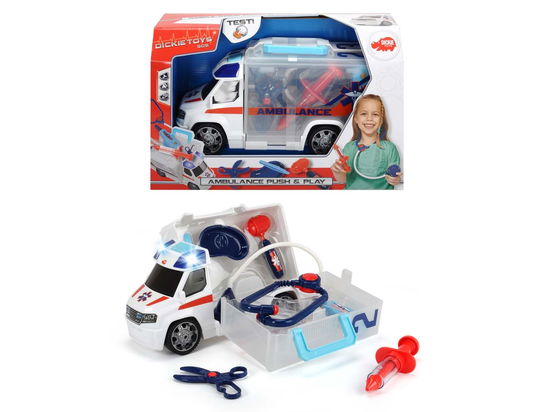 Dickie Toys - Push & Play, - Ambulanza 33 Cm Con Luci E Suoni - Dickie Toys - Merchandise -  - 4006333038327 - 