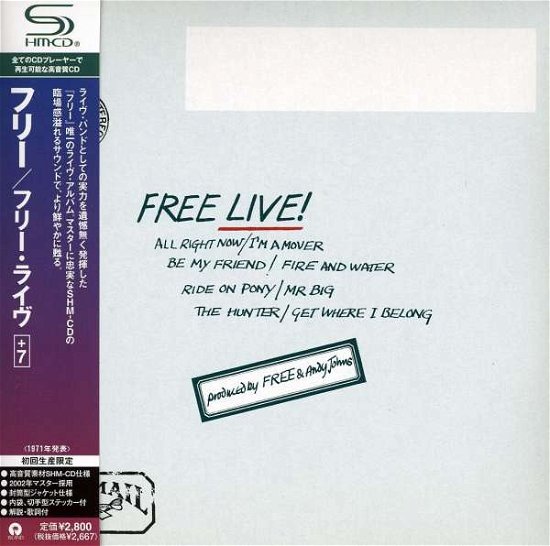 Cover for Free · Free Live (Jpn) (Jmlp) (Shm) (CD) [Limited edition] (2008)