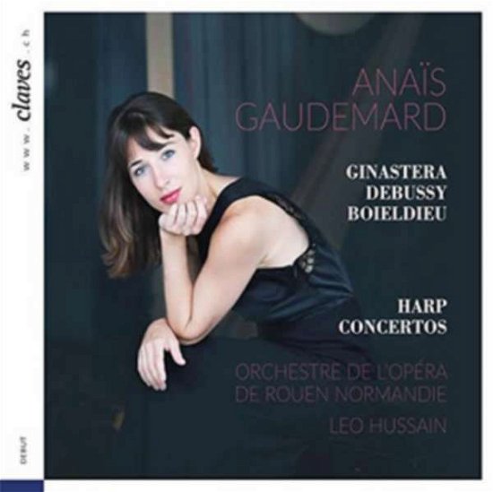 Cover for Anais Gaudemard Orchestre De · Harp Concertos  Works of Ginas (CD) (2018)