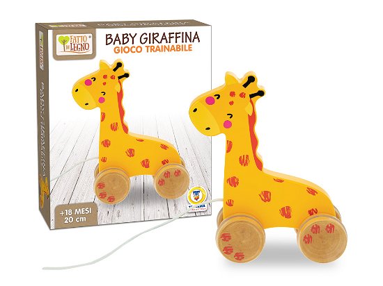 Baby Giraffa Trainabile 19 Cm H - Box - Teorema: Fatto Di Legno - Merchandise -  - 8017967406327 - 
