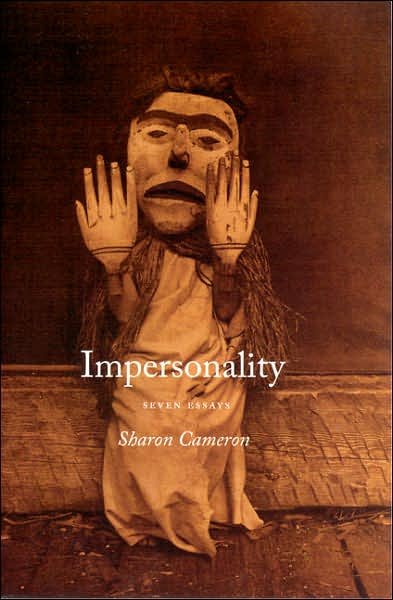 Impersonality: Seven Essays - Sharon Cameron - Bücher - The University of Chicago Press - 9780226091327 - 15. Februar 2007