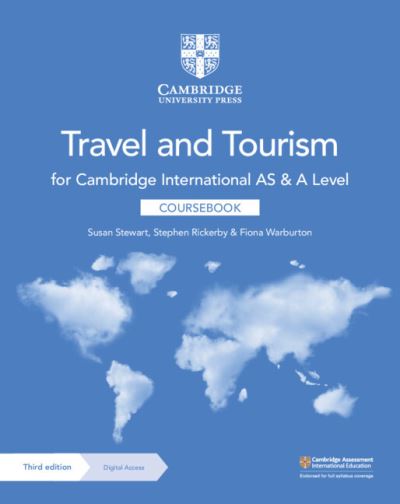 Cover for Susan Stewart · Cambridge International AS and A Level Travel and Tourism Coursebook with Digital Access (2 Years) (Book) [3 Revised edition] (2022)